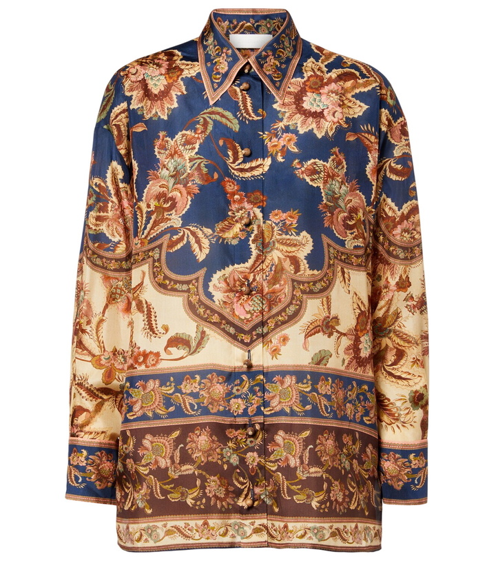 Photo: Zimmermann Aster printed silk shirt