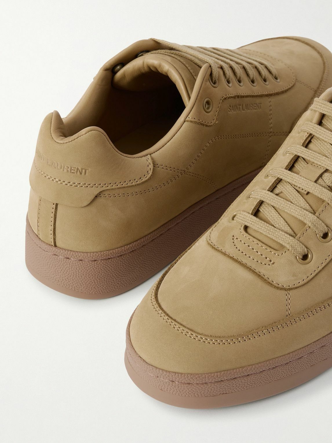 SAINT LAURENT - SL61 Nubuck Sneakers - Yellow