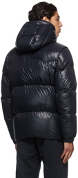 Moncler Navy Logo Down Jacket