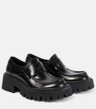 Balenciaga Tractor leather loafers