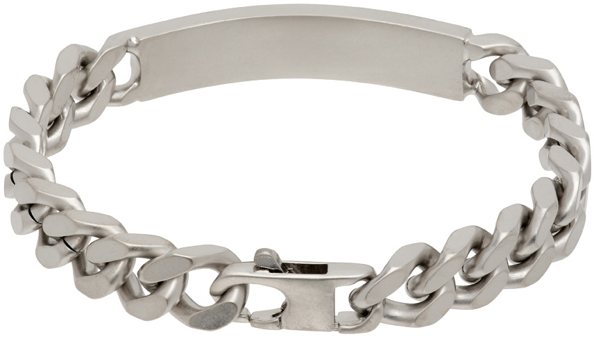 MM6 Maison Margiela Silver Classic Chain Bracelet MM6 Maison Margiela