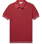 Odyssee - Foret Slim-Fit Knitted Cotton Polo Shirt - Red