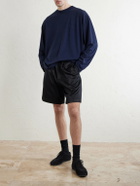 ATON - Wool Long-Sleeved T-Shirt - Blue