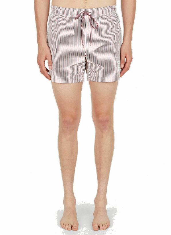Photo: Striped Swim Shorts in Multicolour
