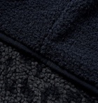YMC - Reversible Leopard-Print Fleece Gilet - Blue