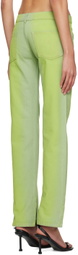 AVAVAV SSENSE Exclusive Green Jeans