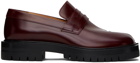 Maison Margiela Burgundy Tabi County Loafers