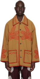 Bode Brown Field Maple Jacket