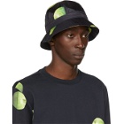 Paul Smith 50th Anniversary Black and Green Apple Bucket Hat