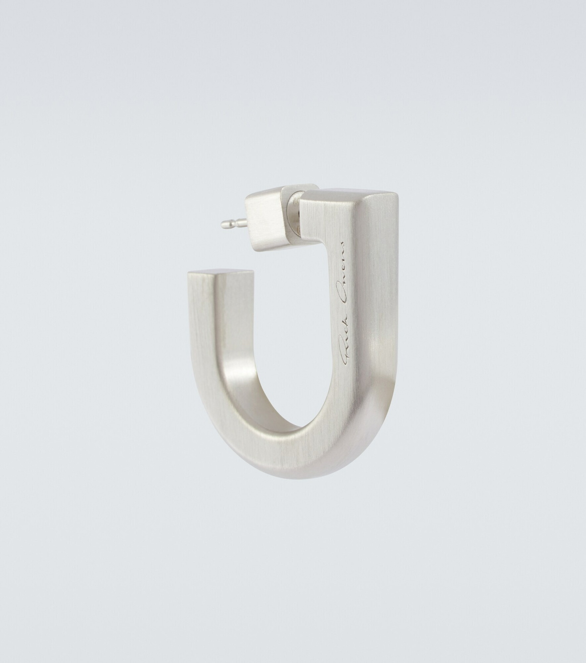 Rick Owens - D-ring single sterling silver earring