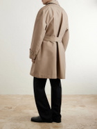AMI PARIS - Belted Woven Trench Coat - Neutrals