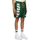 Rhude Green Warm-Up Shorts