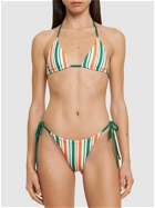 CASABLANCA Striped Tech Jersey Bikini Bottoms