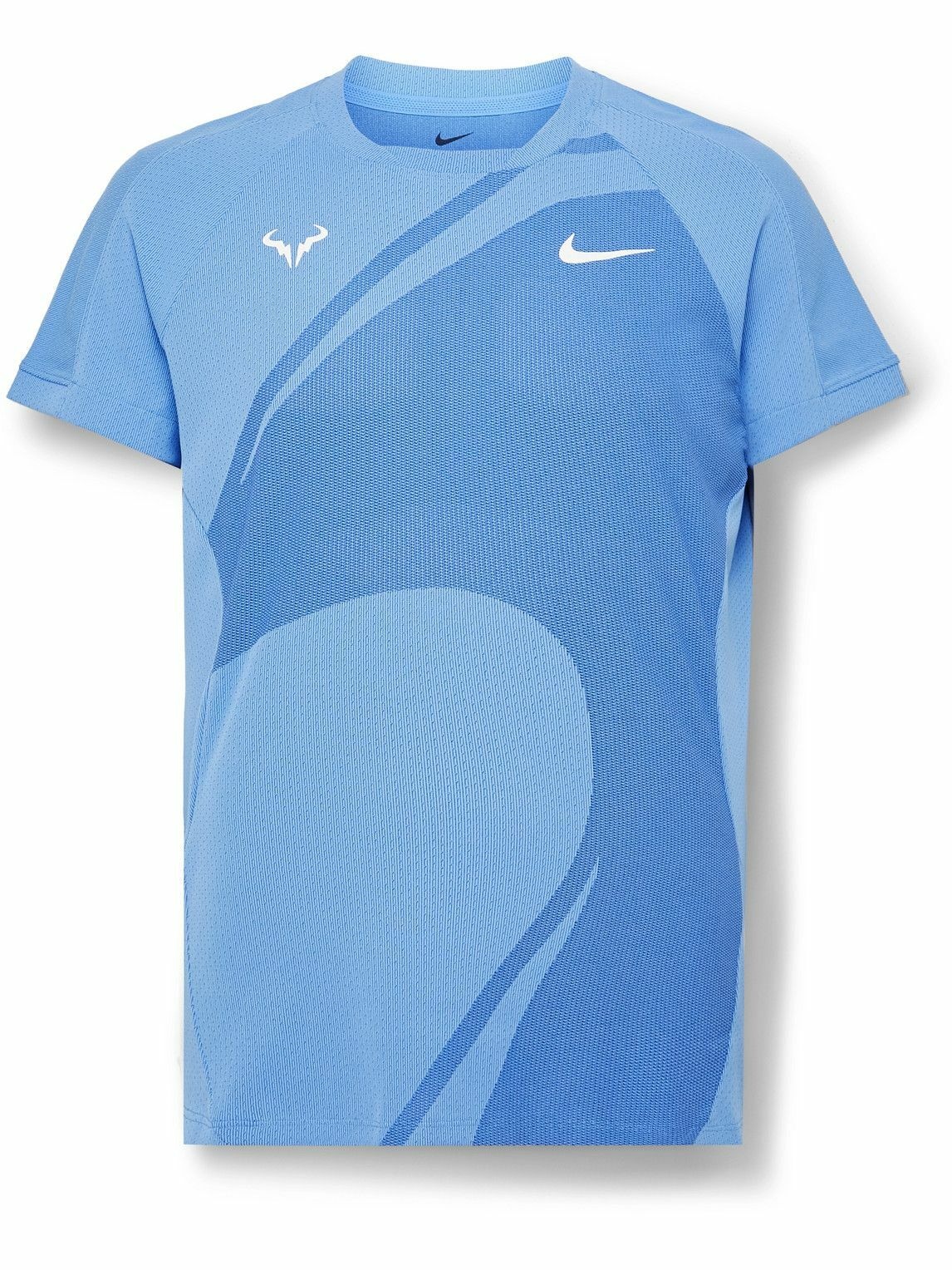 Photo: Nike Tennis - NikeCourt Rafa Slim-Fit Dri-FIT ADV T-Shirt - Blue