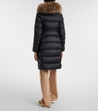 Moncler Boedic shearling-trimmed down coat