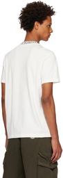 Moncler White Garment-Washed T-Shirt