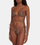 Reina Olga Miami leopard-print bikini top