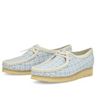 Clarks Originals Women's Check Wallabee Boot in Blue Check
