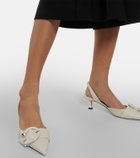 Jimmy Choo - Moni leather slingback pumps