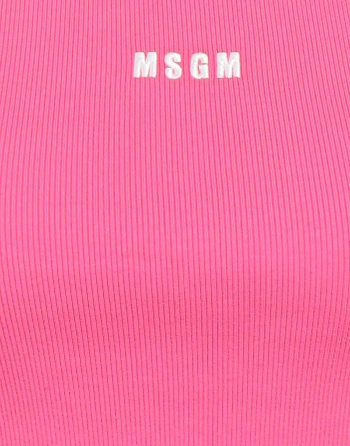 Msgm Womens Tank top Fuchsia