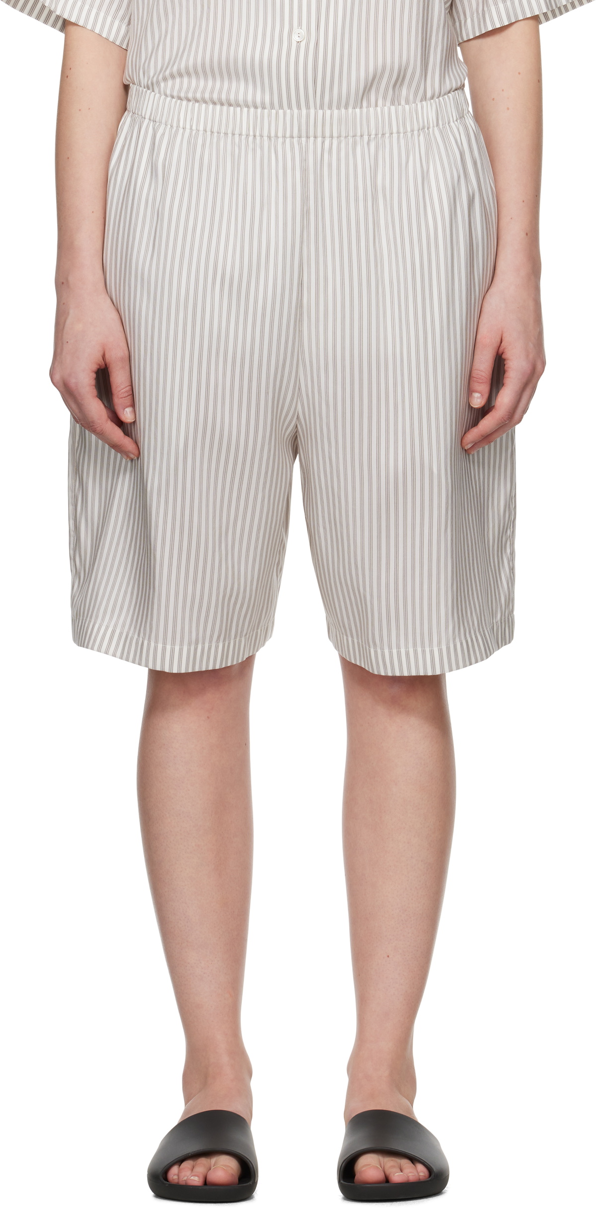 The Row Gana cotton and cashmere terry shorts The Row