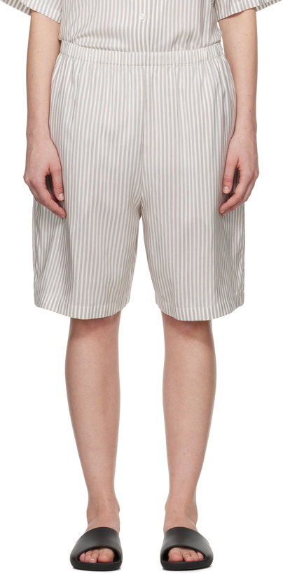 Photo: The Row White Zinnia Shorts