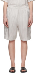 The Row White Zinnia Shorts