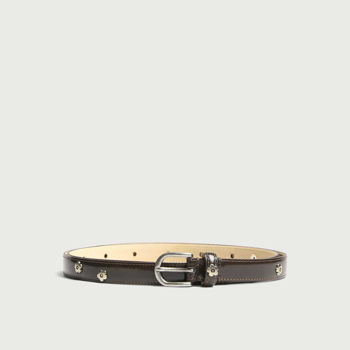 mfpen Men's Rivet Brown Purpose Belt in Rivet Brown Polido