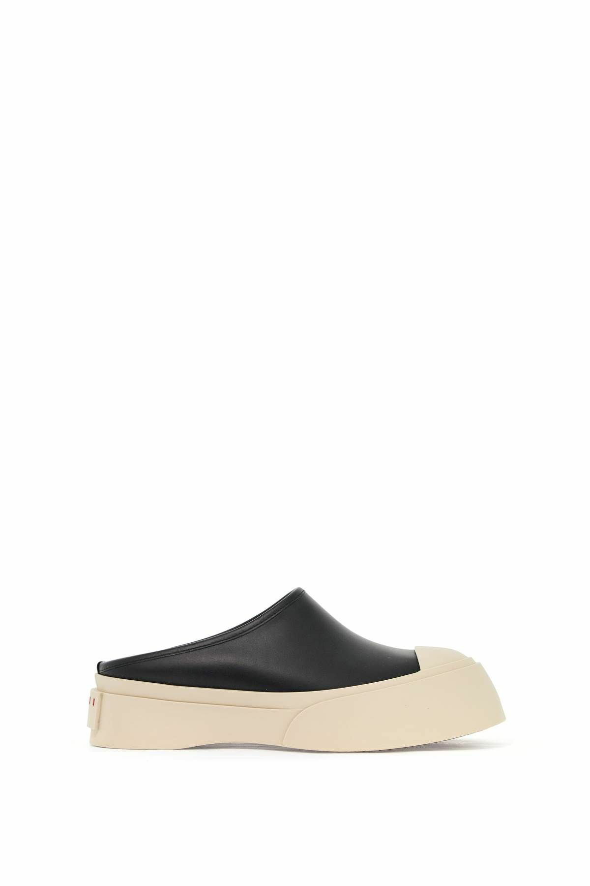 MARNI smooth leather pablo clogs Black Marni