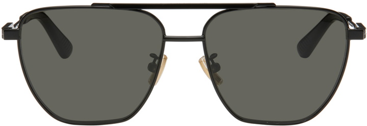 Photo: Bottega Veneta Black Square Sunglasses