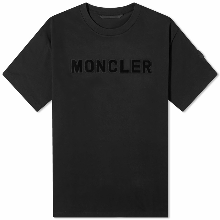 Photo: Moncler Men's Logo T-Shirt in Black