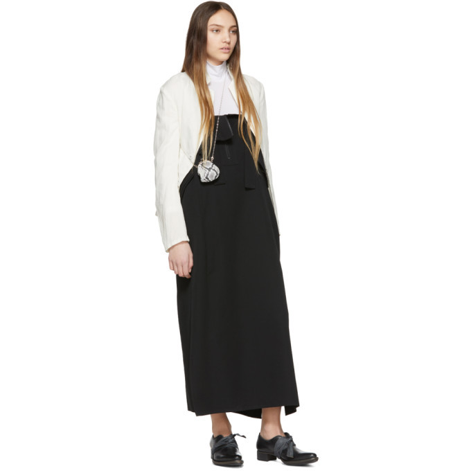 その他 Gabriel yamamoto Yohji Yamamoto Black Shifted Zip Dress Yohji Yamamoto
