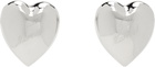 D'heygere SSENSE Exclusive Bridal Capsule 'Just Married' Heart Earrings