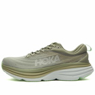 Hoka One One Men's Bondi 8 Sneakers in Olive Haze/Mercury