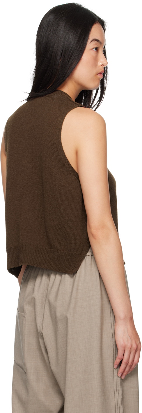 Cordera Brown Merino Wool & Cashmere Vest