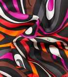 Pucci Marmo silk twill scarf