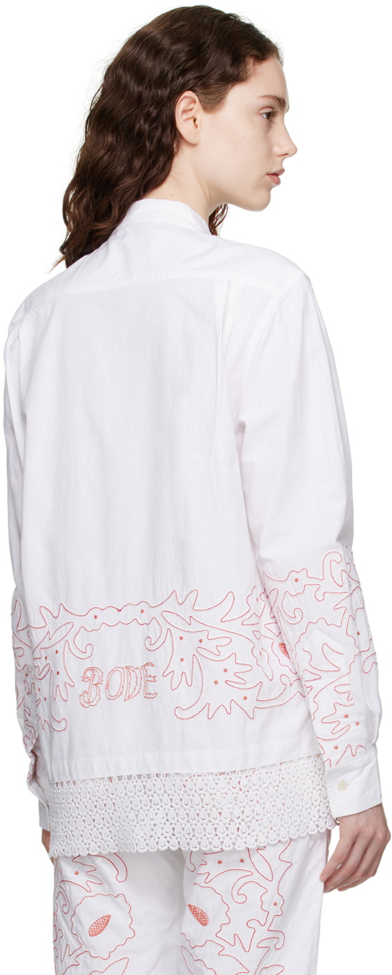 White Embroidered Shirt