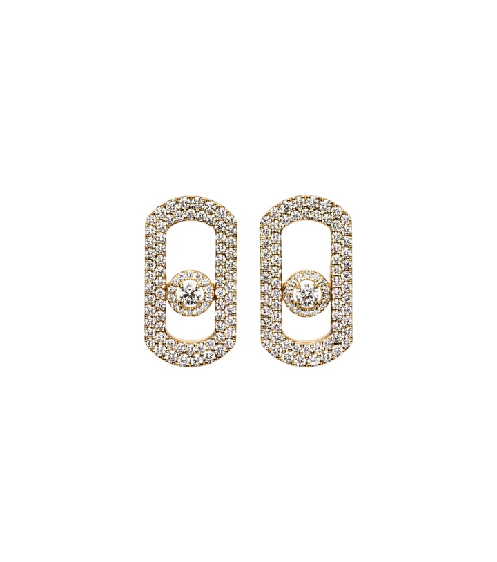 Photo: Messika So Move 18kt gold earrings with diamonds