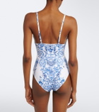 Camilla Embroidered printed swimsuit