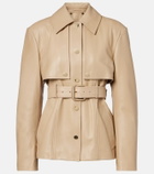 Sportmax Stenzone convertible leather jacket
