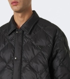 Prada Logo quilted down jacket