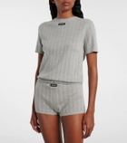 Miu Miu Knitted cotton shorts