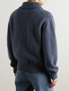 Amomento - Wool Half-Zip Sweater - Blue