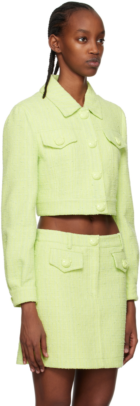 Moschino Green Teddy Buttons Jacket Moschino Moschino Green Teddy Buttons Jacket Moschino