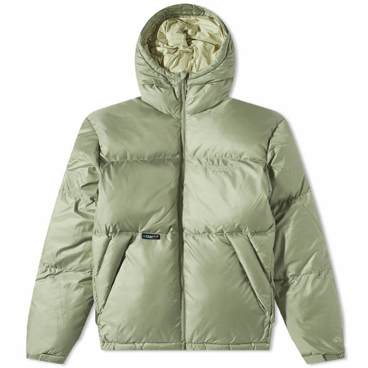 Photo: thisisneverthat Men's PERTEX® Recycled Down Jacket in Olive