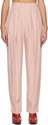 Stella McCartney Pink Pleated Trousers