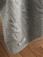 Ghiaia Cashmere - Cable-Knit Cashmere Blanket