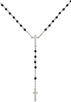 Dsquared2 Gunmetal & Black Signature Cross Necklace
