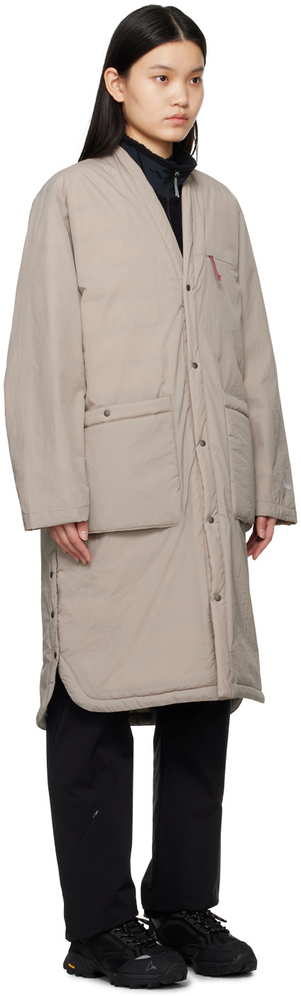 NANGA Tan No Collar Down Coat