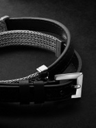 John Hardy - Sterling Silver and Leather Bracelet - Silver